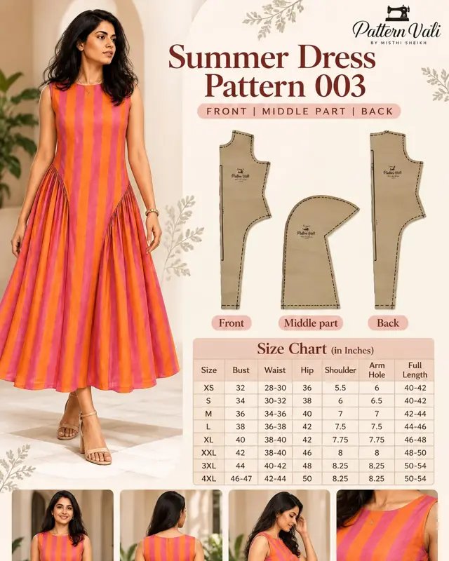 Summer Dress Pattern 003